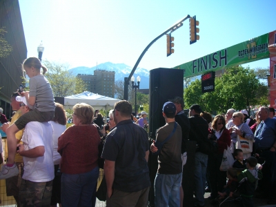 The Ogden Marathon's Finish Line Just One Block From the Hotel