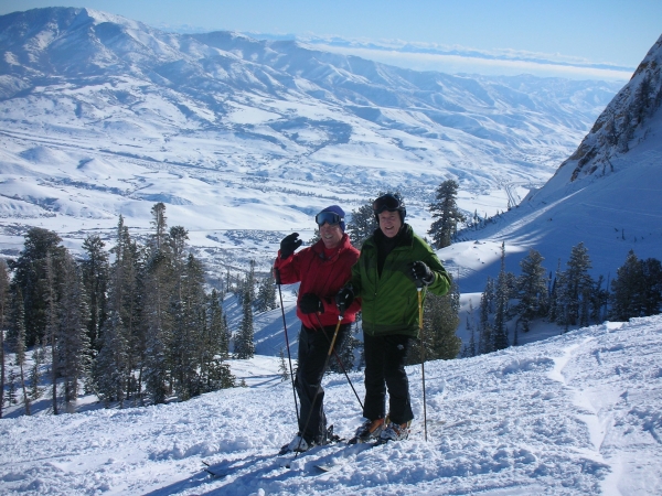 One of The Hotel's Owner Enjoying A Blue Bird Day at Snowbasin Ski Resort