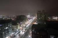 View of Washington Blvd., Ogden Conference Center, Eygptian Theater & LDS Temple from Ben Lomond Suites